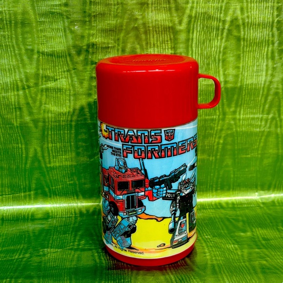 Transformers Red Thermos Bottle - Picture 1 of 2